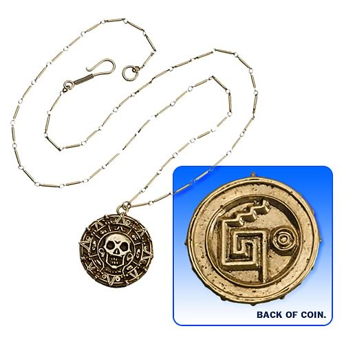 ExBozo Gold Pirates Of The Caribbean Jack Sparrow'S Aztec Coin Alloy Pendant  Price in India - Buy ExBozo Gold Pirates Of The Caribbean Jack Sparrow'S  Aztec Coin Alloy Pendant Online at Best
