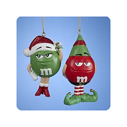 M&M's World Red Character Santa Christmas Ornament New with Tag