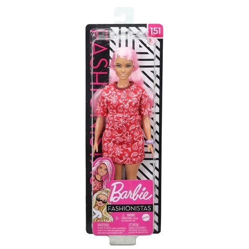 Barbie Fashionistas Doll #151 with Long Pink Hair