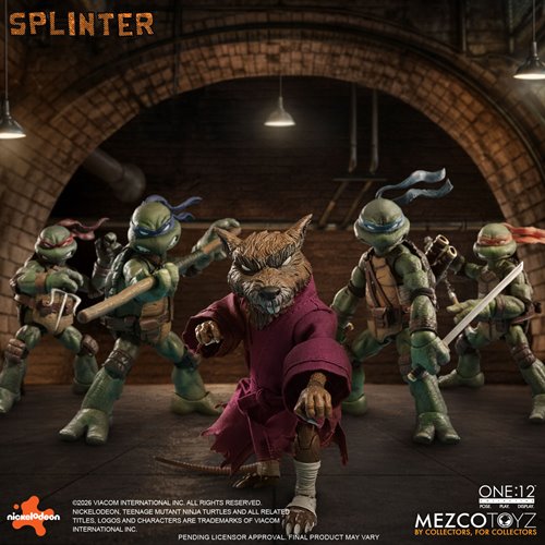 Teenage Mutant Ninja Turtles Master Splinter One:12 Collective Action Figure