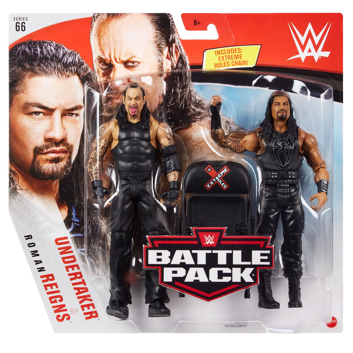 Wwe Roman Reigns And Undertaker Basic Series 66 Action Figure 2 Pack