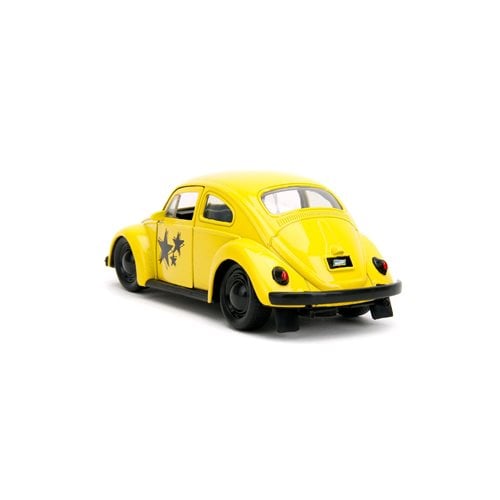 Punch Buggy 1950 Volkswagen Beetle Yellow 1:32 Scale Die-Cast Metal Vehicle with Boxing Gloves