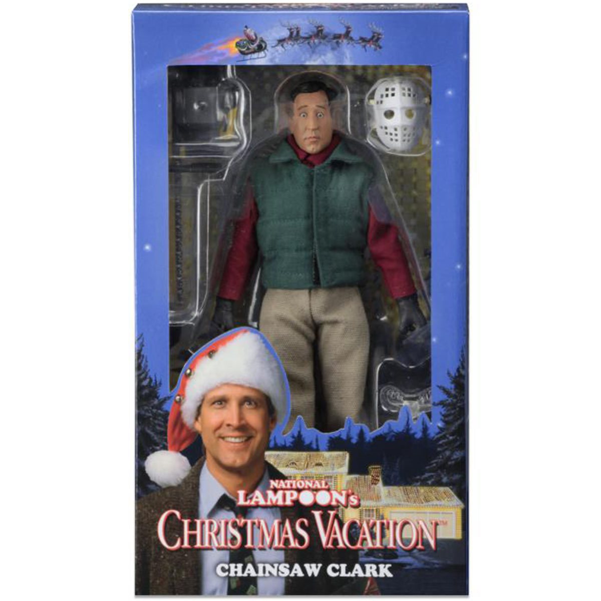 National Lampoon's Christmas Vacation Clark Griswold Santa Outfit 8-Inch  Clothed Action Figure