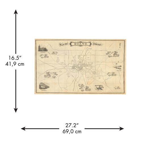 Stranger Things Dry Erase Hawkins Map Peel and Stick Giant Wall Decals