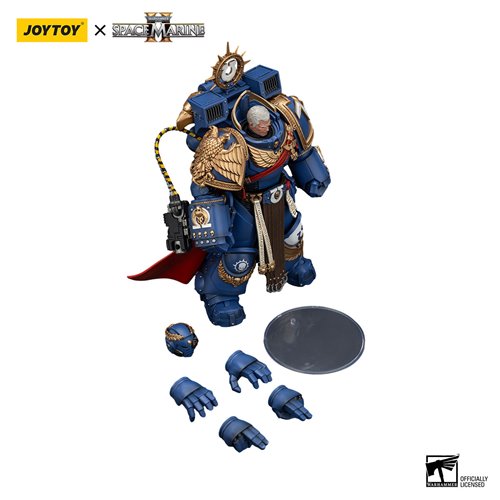 Joy Toy Warhammer Space Marine Ultramarines Marneus Calgar Chapter Master Version 2 1:18 Scale Actio