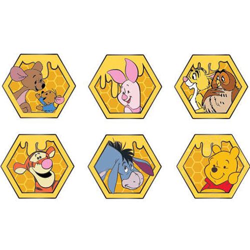 Winnie the Pooh Random Blind-Box Enamel Pin 12-Piece Display Tray