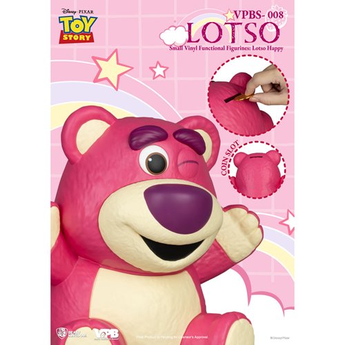Toy Story Lotso VPBS-008 Small Vinyl Piggy Bank