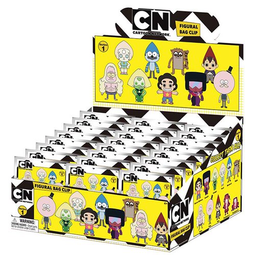 Cartoon Network 3D Foam Bag Clip Display Case of 24