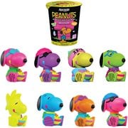 Peanuts Black Light Rokimoto Cup Vinyl Figure Display Case of 6