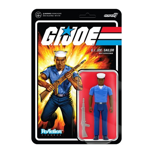 G.I. Joe Blueshirt Clean (Dark Brown) 3 3/4-Inch ReAction Figure
