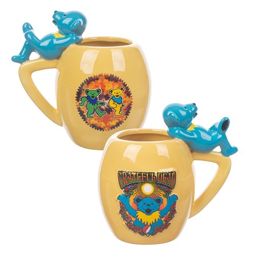 Grateful Dead Dancing Bears 18 oz. Sculpted Oval Ceramic Mug