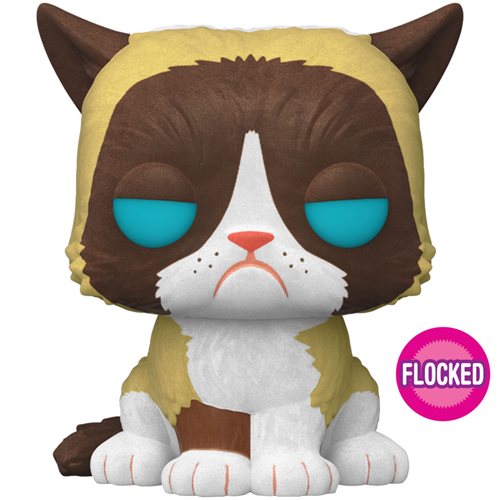 Grumpy Cat Flocked Pop! Vinyl Figure - Entertainment Earth Exclusive