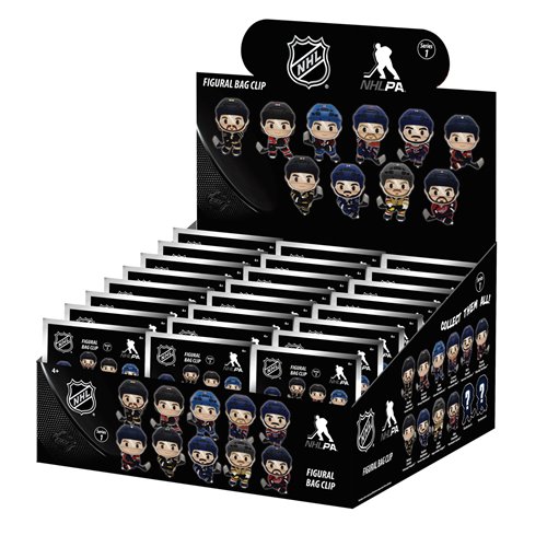 NHL Players 3D Foam Bag Clip Display Case of 24