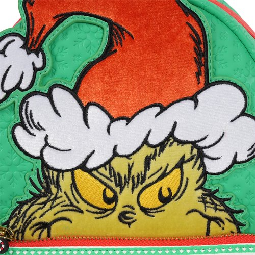 How the Grinch Stole Christmas Grinch Christmas Sweater Mini-Backpack - Entertainment Earth Exclusiv
