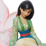 Disney Traditions Mulan Clear Resin Cherry Blossom by Jim Shore Statue