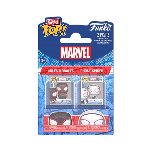 Spider-Man Miles Morales and Gwen Stacy Funko Bitty Pop! Mini-Figure 2-Pack
