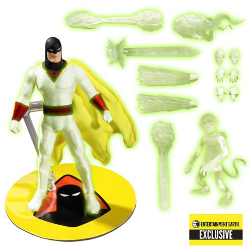 Space Ghost Glow-in-the-Dark One:12 Collective Action Figure - Entertainment Earth Exclusive