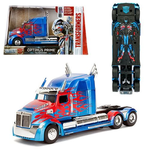 Transformers The Last Knight Optimus Prime 1:24 Scale Die-Cast Metal Vehicle