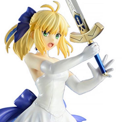 Fate/stay night Saber White Dress Version 1:8 Scale Statue