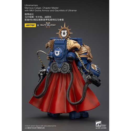 Joy Toy Warhammer Space Marine Ultramarines Marneus Calgar Chapter Master Version 2 1:18 Scale Actio
