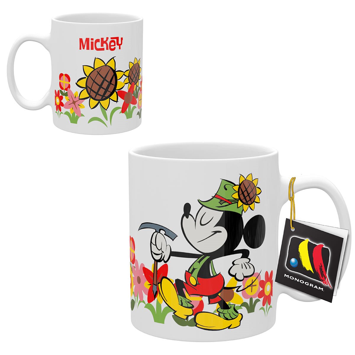 Disney Coffee Mug Gardener Mickey Mouse in Garden 11Oz Cartoon Ceramic —  Andytoy