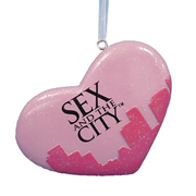 Sex and the City Heart 3 1/4-Inch Ornament