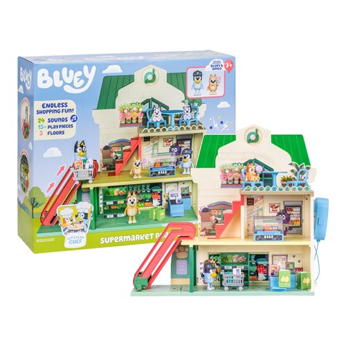 Bluey S13 Lets Play Chef Supermarket Playset