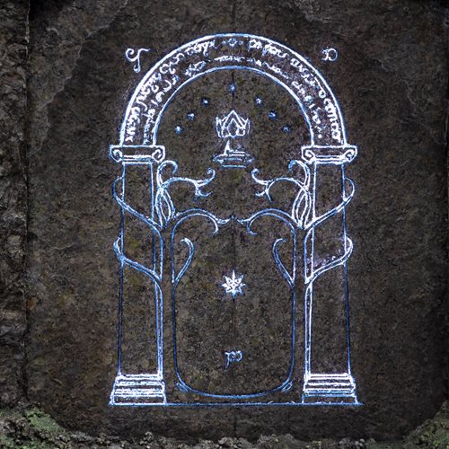 The Lord of the Rings The Doors of Durin Environment Statue