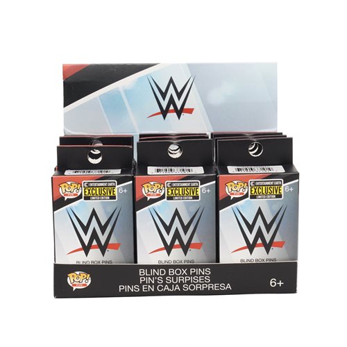 WWE WrestleMania Blind-Box Enamel Pop! Pin Case of 12 - Entertainment Earth Exclusive