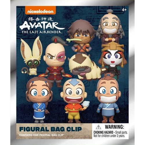 Avatar: The Last Airbender S1 3D Foam Bag Clip Random 6-Pack