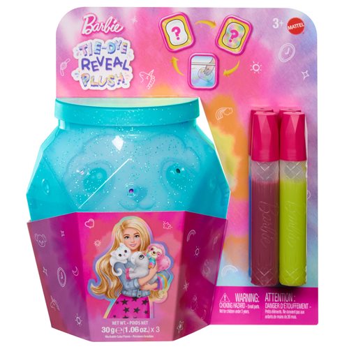 Barbie Tie-Dye Reveal Plush Kit Case of 4