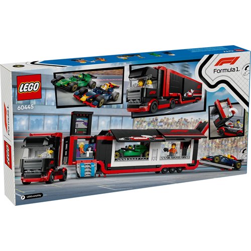 LEGO City 60445 F1 Truck with RB20 & AMR24 F1 Cars