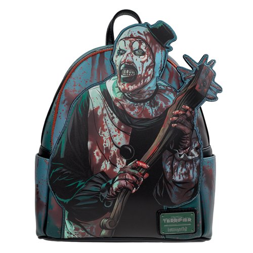 Terrifier Art the Clown Blood Splatter Glow-in-the-Dark Mini-Backpack - Entertainment Earth Exclusiv