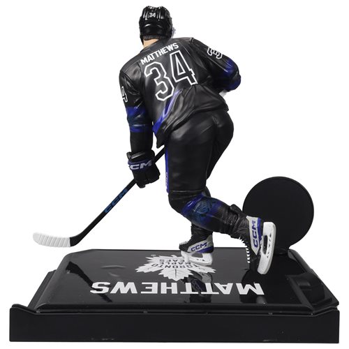 NHL SportsPicks Toronto Maple Leafs Auston Matthews Third Jersey Gold Label 7-Inch Scale Posed Figur