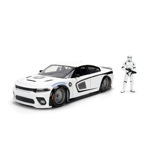 Hollywood Rides Star Wars 2021 Dodge Charger SRT Hellcat 1:24 Scale Die-Cast Metal Vehicle with Stor