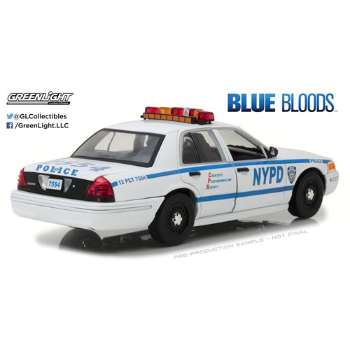 Blue Bloods Ford Crown Victoria Police Interceptor 2001 1:18 Scale Die-Cast Metal Vehicle