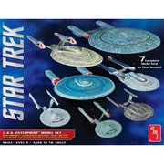 Star Trek U.S.S. Enterprise 1:2500 Scale 7-Pack Model Kit Box Set