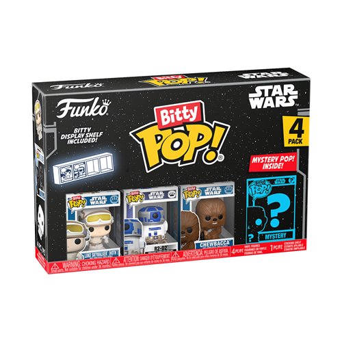Star Wars Luke Skywalker (Hoth) Series 2 Funko Bitty Pop! Mini-Figure 4-Pack