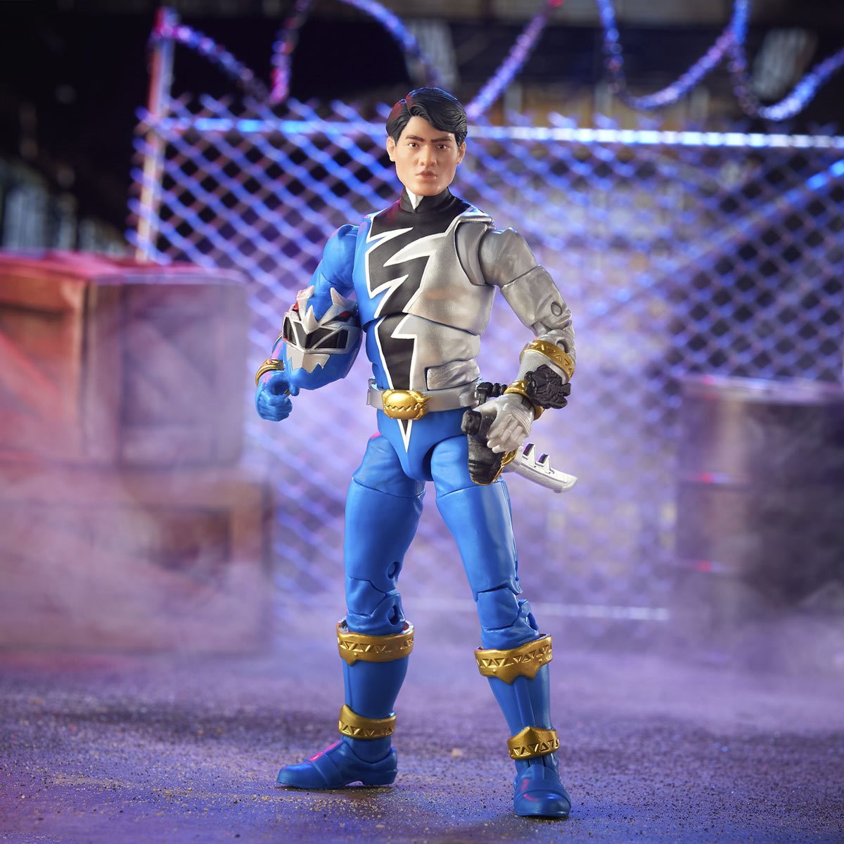 Power Rangers Dino Fury Blue Ranger – Action Figure 15cm Collezione Lightning Con Accessori