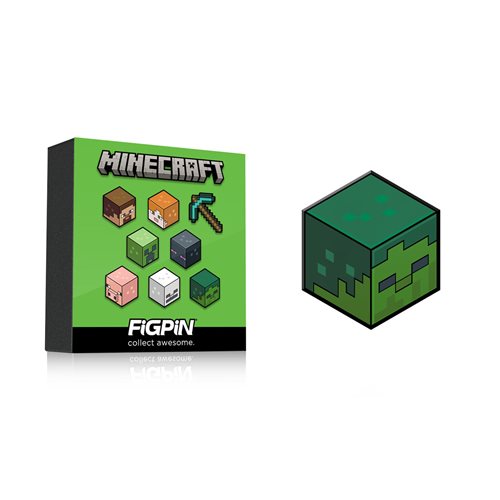 Minecraft Series 1 FiGPiN Mystery Mini Enamel Pin Display of 10