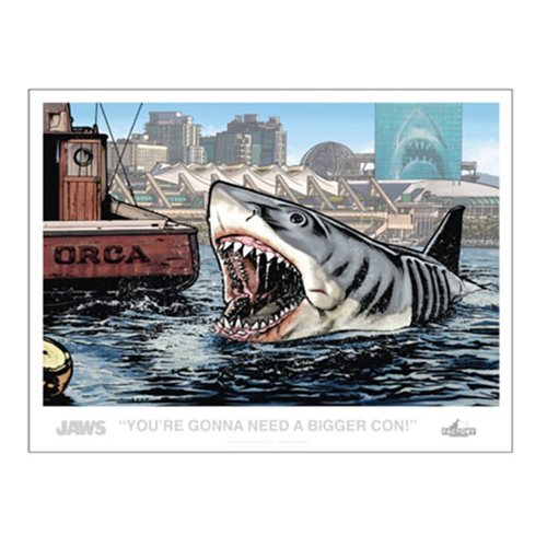 Jaws Bigger Con Lithograph - San Diego Comic-Con 2019 Exclusive