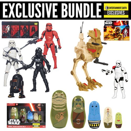 Ultimate 2016 Star Wars Gift Bundle featuring Imperial Forces, Desert Assault Walker, Jabba's Palace Nesting Dolls