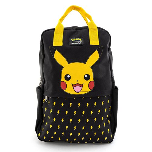 Pokemon Lightning Bolt Pikachu Nylon Square Backpack