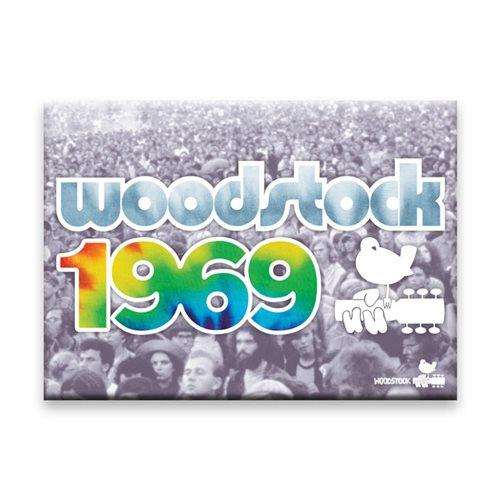 Woodstock 1969 Flat Magnet