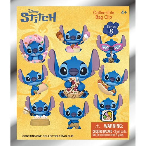 Lilo & Stitch Stitch Series 8 3D Foam Bag Clip Random 6-Pack