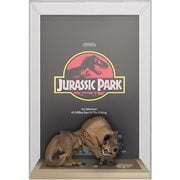Jurassic Park Tyrannosaurus Rex 6-Inch Funko Pop! Figure and Velociraptor Pop! Movie Poster with Case #03