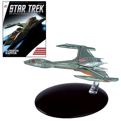 Star Trek Starships Klingon Raptor Vehicle with Collector Magazine