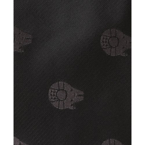 Star Wars Millennium Falcon Black Tonal Men's Tie