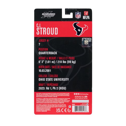NFL McFarlane's SportsPicks Wave 2 Houston Texans C.J. Stroud 6-Inch Action Figure