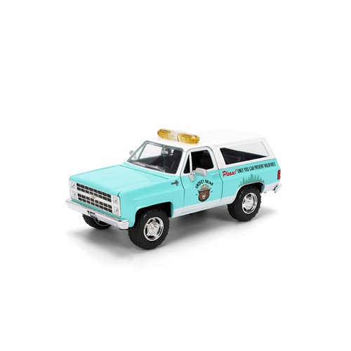 Hollywood Rides Smokey Bear 1980 Chevrolet Blazer 1:24 Scale Die-Cast Metal Vehicle with Smokey Bear